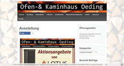 Desktop Screenshot of kaminhaus-oeding.de